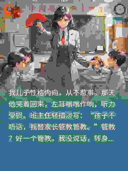 儿子被班主任扇我上去就给她一大逼斗